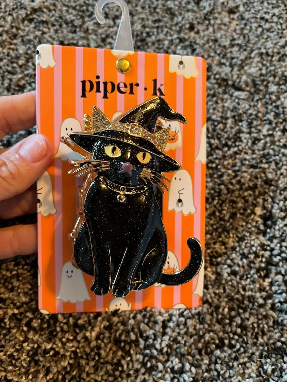 Piper K Halloween hair clip